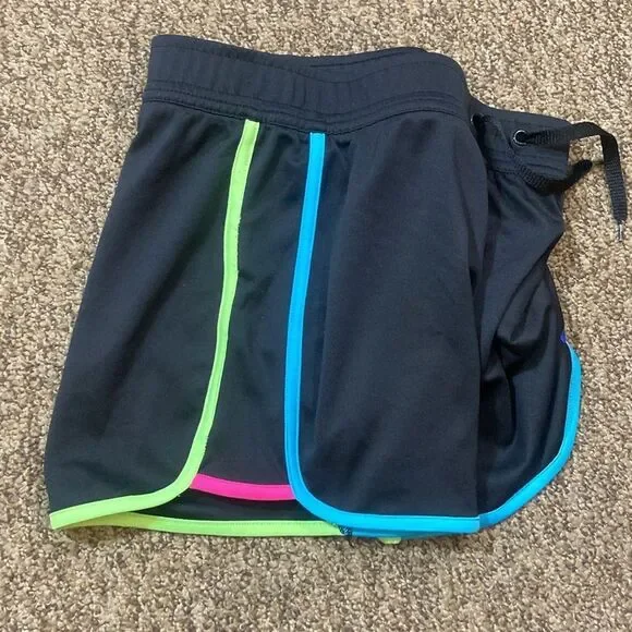 Fila Sport Black Athletic Shorts with Multicolor Trim Size L (14) - Picture 6 of 16